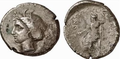 MONEDA CU ARIADNA SI MINOS