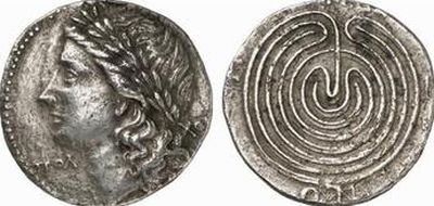 MONEDA CU LABIRINT ROTUND