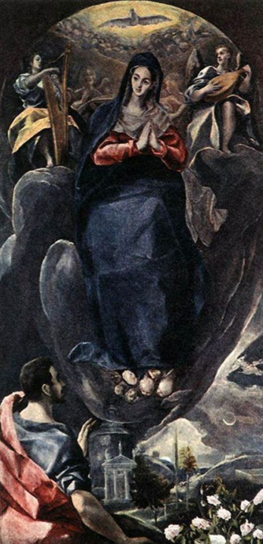 EL GRECO Imaculata conceptie (1580-1585) Muzeul Santa Cruz, Toledo, Spania