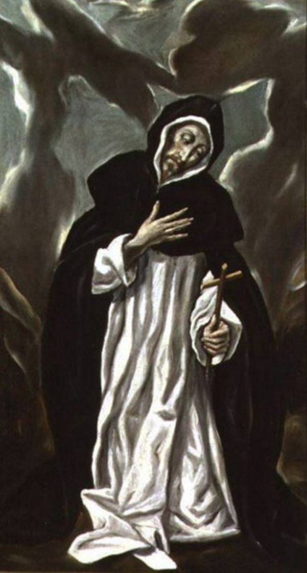 EL GRECO Sf. Dominic  (aprox. 1600)  Muzeul Santa Cruz, Toledo, Spania