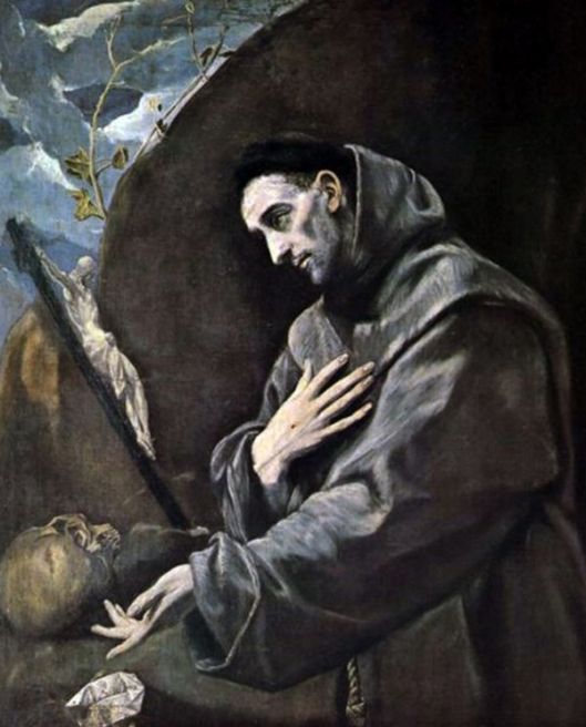 EL GRECO Sf. Francisc in rugaciune 2