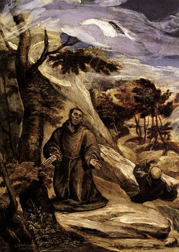 EL GRECO Sf. Francisc primind stigmatele 1