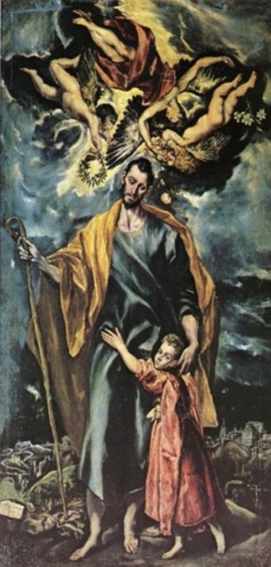 EL GRECO Sf. Iosif si Iisus copil 1