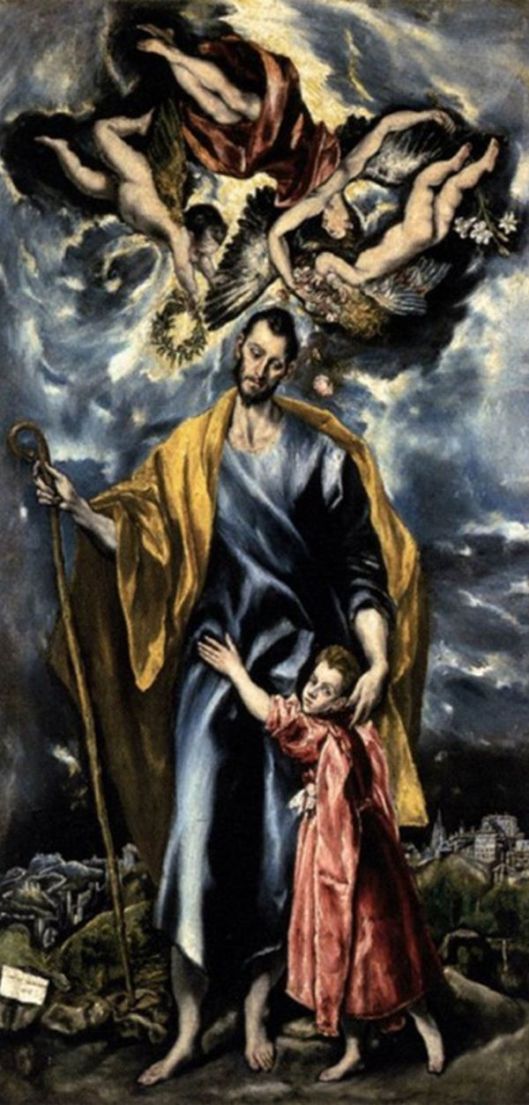 EL GRECO Sf. Iosif si Iisus copil 2
