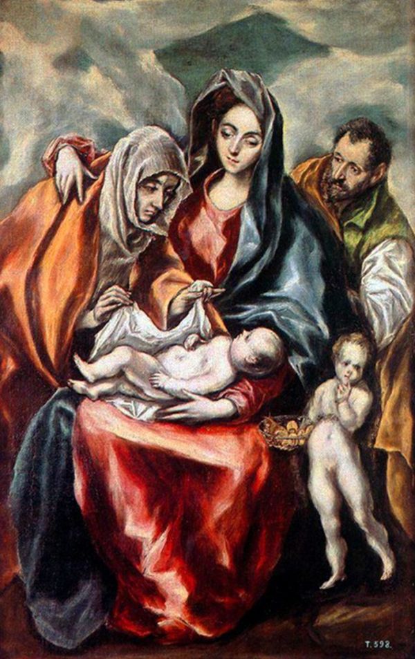 EL GRECO Sfanta Familie cu Sf. Ana 2