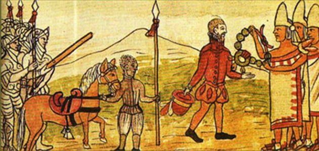 Cortés primit de Moctezuma