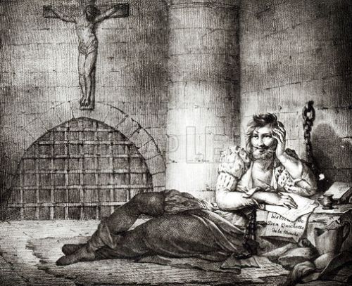 CERVANTES SCRIIND IN INCHISOARE