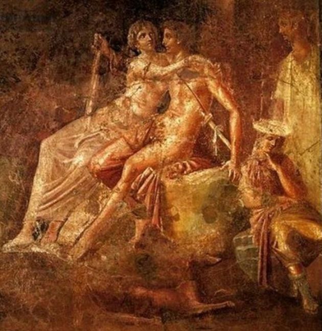 VENUS SI MARTE CASA CITAREDULUI POMPEII