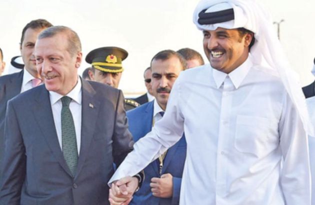 Recep Tayyip Erdogan y Sheikh Tamim bin Hamad al Thani (Twitter) 2015