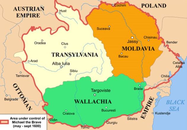 La Rumanía Grande del ano 1600