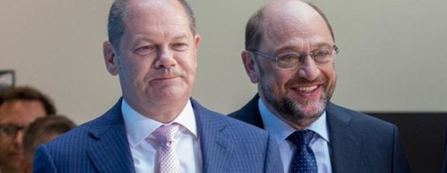 Olaf Scholz y Martin Schulz 2