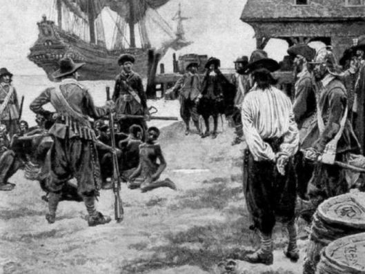 Colonos en tierras de America del Norte