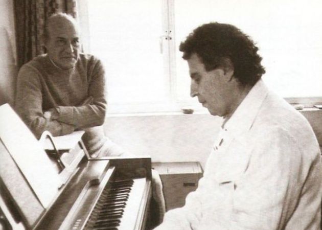 Odysseas Elytis si Mikis Theodorakis