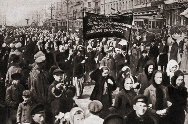 Protestul femeilor muncii, Petrograd, 1917