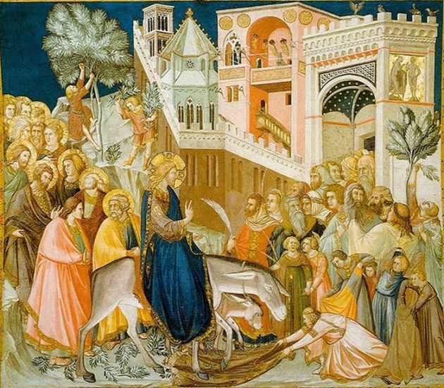 INTRAREA ÎN IERUSALIM Pietro Lorenzetti