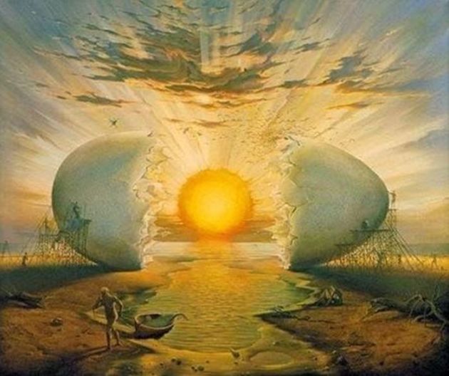 Vladimir Kush Lever du soleil sur l’Océan